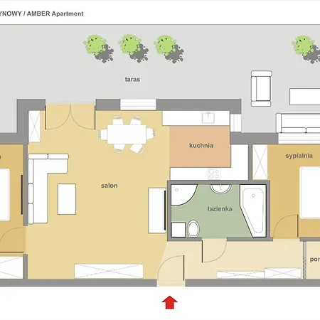 Sanhaus - Ul Haffnera I Okolice - 3-5 Minut Od Plazy I Deptaka Lägenhet