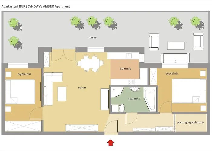 Sanhaus - Ul Haffnera I Okolice - 3-5 Minut Od Plazy I Deptaka Apartmán